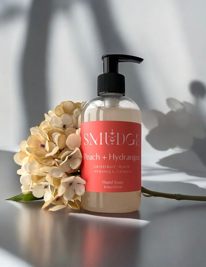 Peach + Hydrangea Hand Soap 8oz