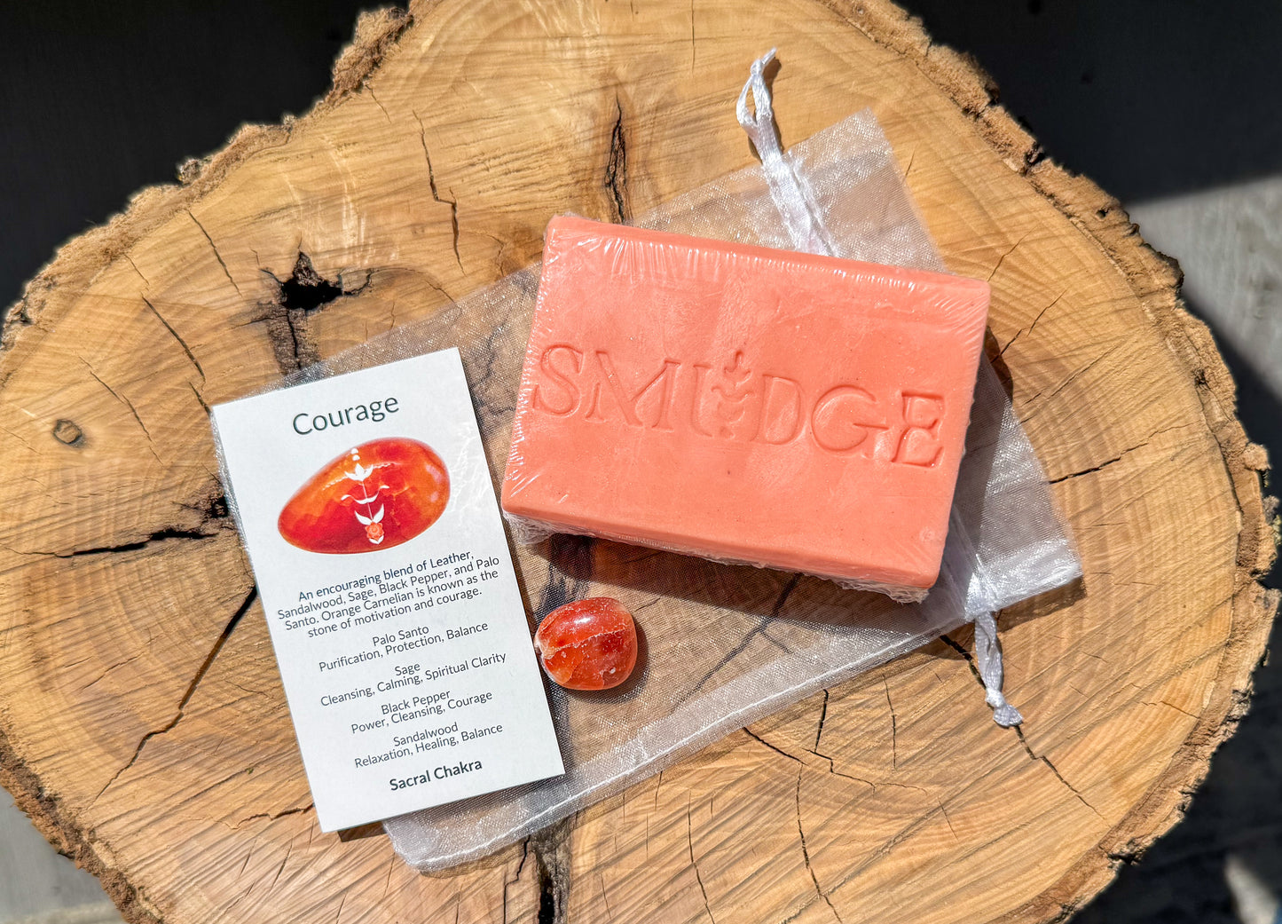 Courage Body Soap and Stone Bundle