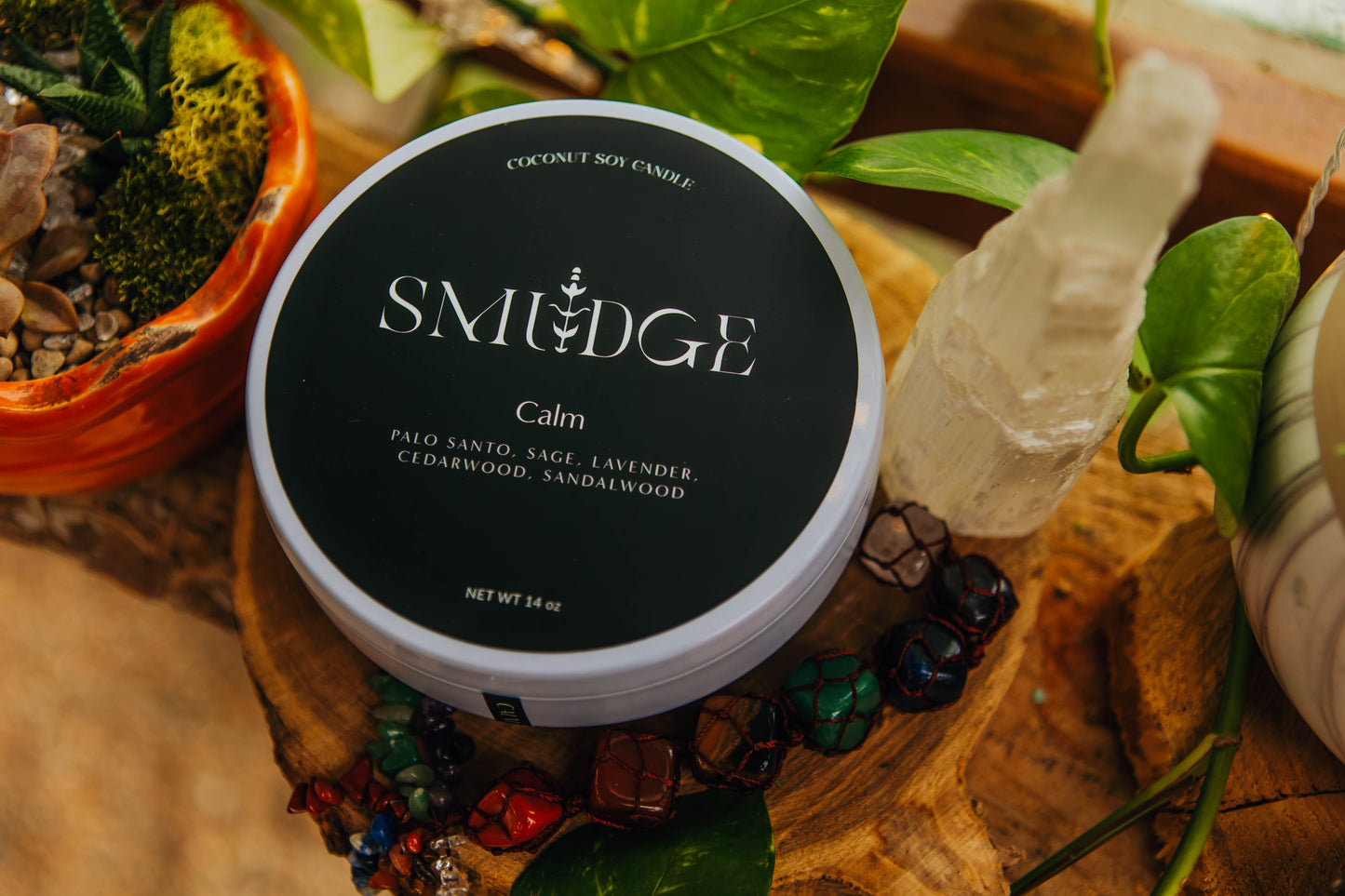 Calm Wooden Wick Candle 14oz