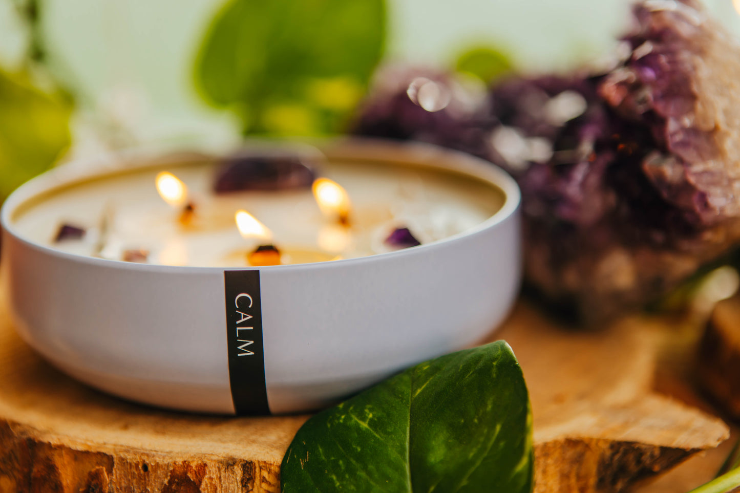 Calm Wooden Wick Candle 14oz