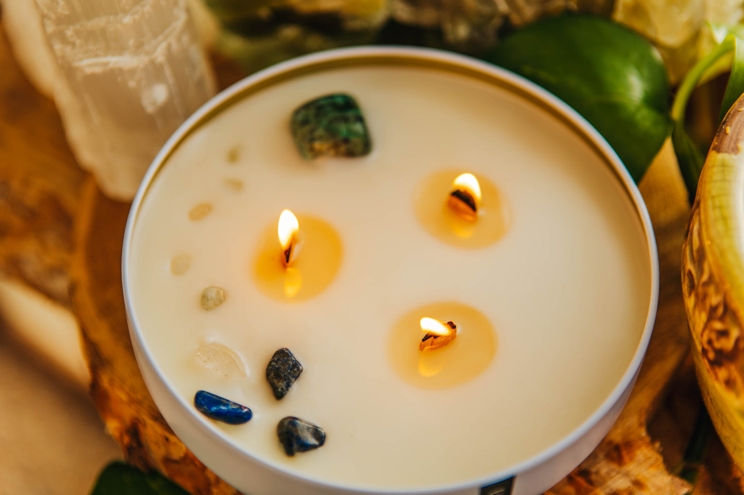 Energy Wooden Wick Candle 14oz