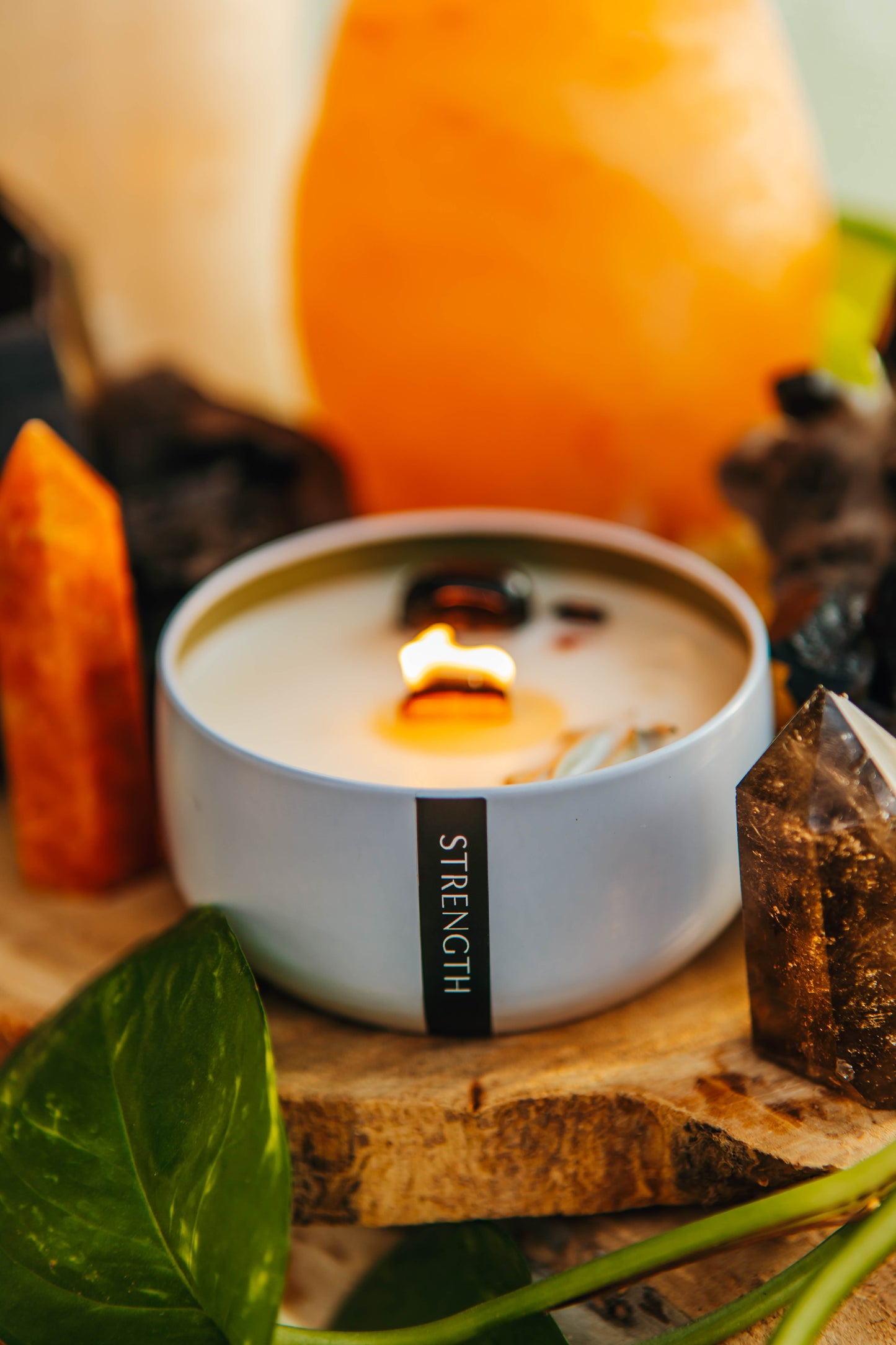 Strength Wooden Wick Candle 6.5oz