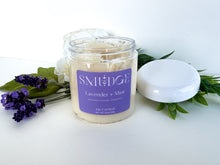 Load image into Gallery viewer, Lavender + Mint - Salt Scrub 12oz Jar
