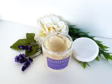 Load image into Gallery viewer, Lavender + Mint - Salt Scrub 12oz Jar
