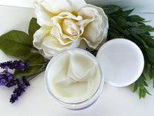 Load image into Gallery viewer, Lavender + Mint - Triple Butter Body Cream 8oz Jar
