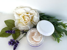 Load image into Gallery viewer, Lavender + Mint - Foaming Sugar Scrub 5oz Jar
