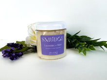 Load image into Gallery viewer, Lavender + Mint - Salt Scrub 12oz Jar
