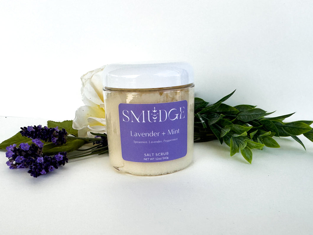 Lavender + Mint - Salt Scrub 12oz Jar