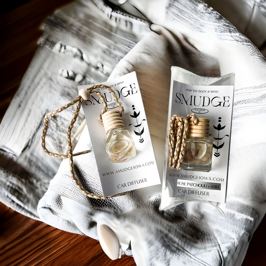 Rose Patchouli + Amber - Car Diffuser