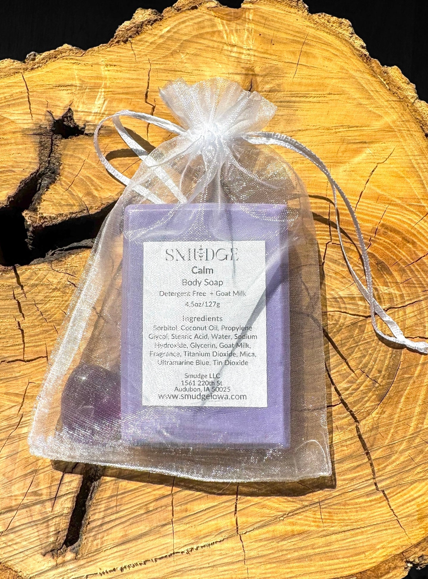 Calm Body Soap and Stone Bundle