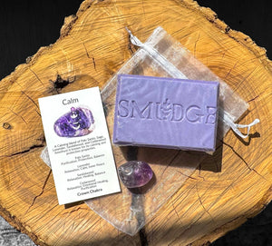 Calm Body Soap and Stone Bundle