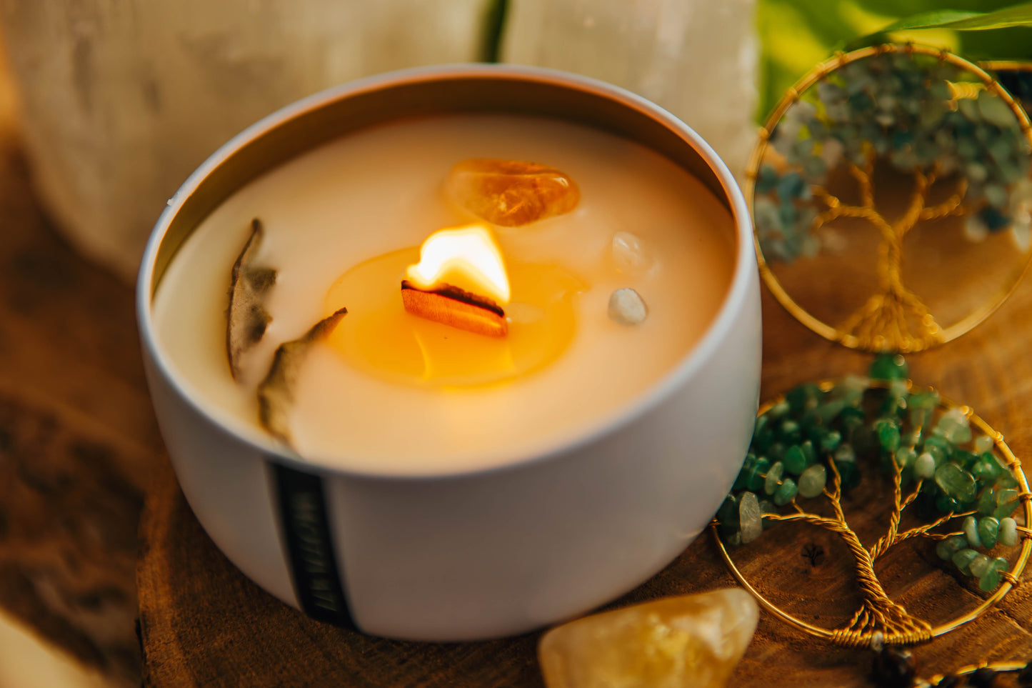 Motivate Wooden Wick Candle 6.5oz