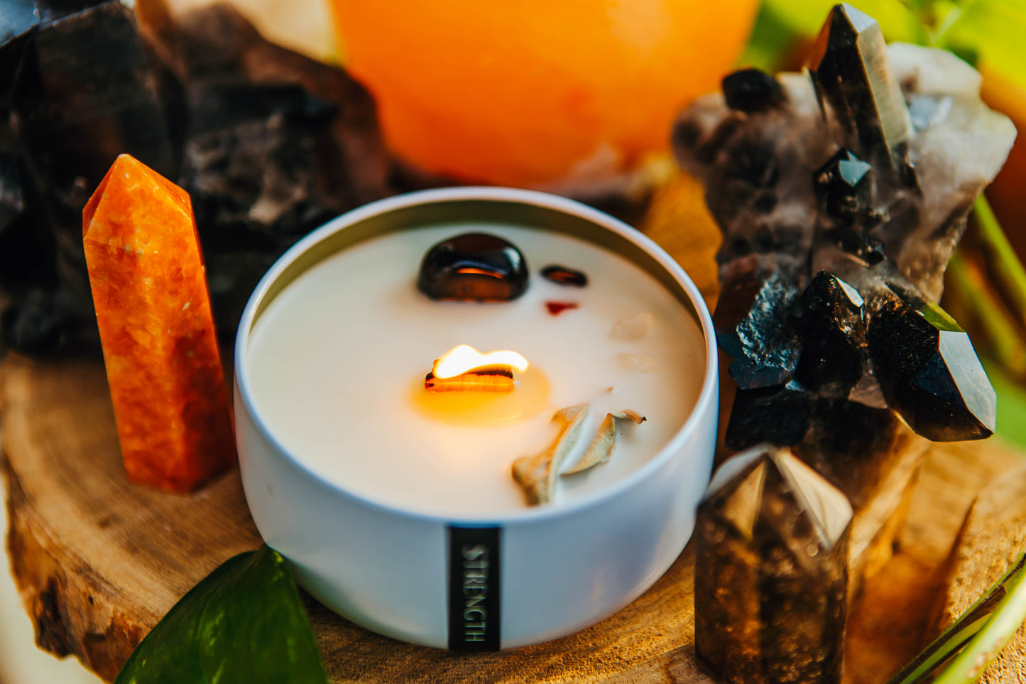 Strength Wooden Wick Candle 6.5oz