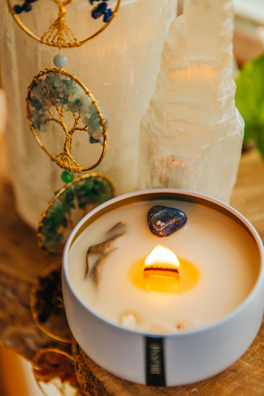 Inspire Wooden Wick Candle 6.5oz