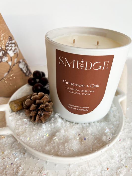 Cinnamon + Oak Candle 13oz
